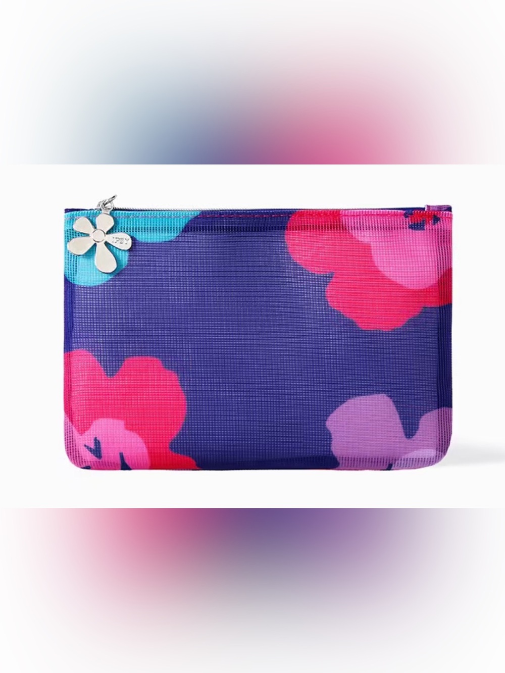 💙4/$20 Ipsy Floral Mesh Makeup Cosmetics Bag